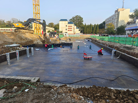 海军指挥学院地下室顶板防水